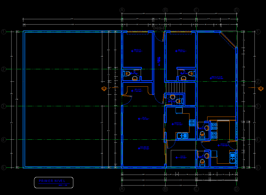 House 2D DWG Plan for AutoCAD • Designs CAD