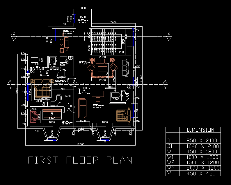 Autocad 2d House Plan Drawing Dwg - House Plan Ideas