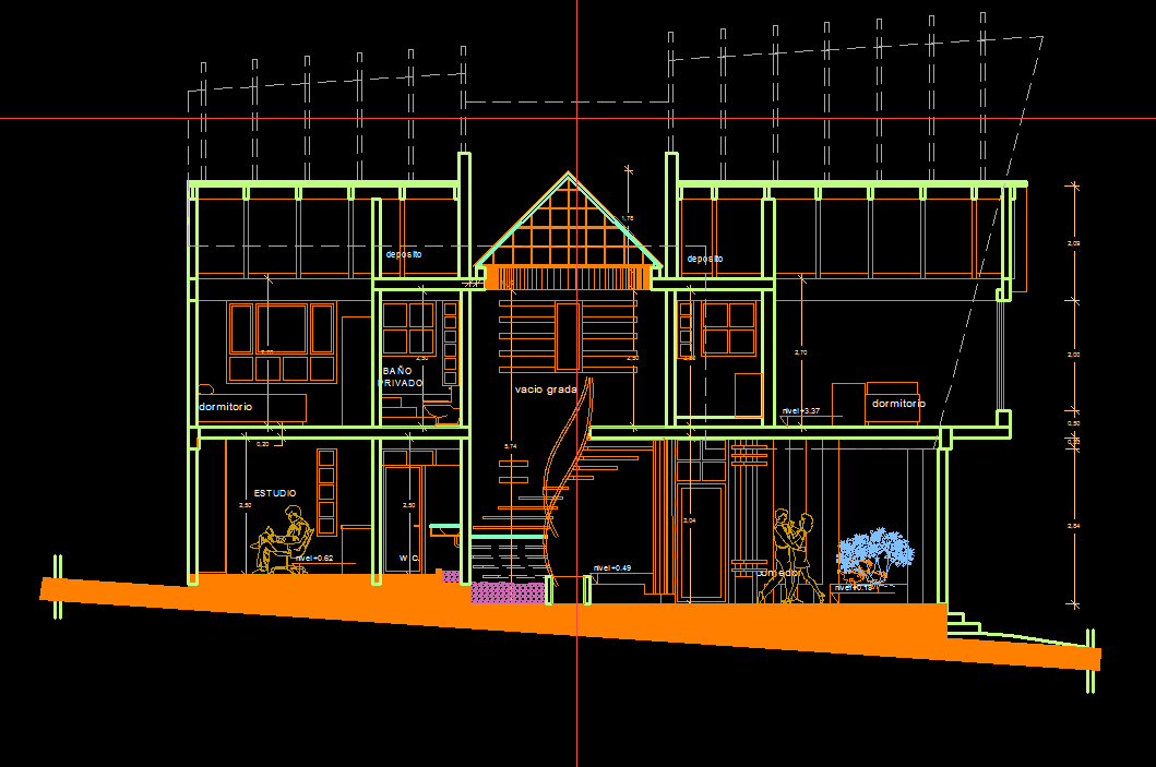  House  2D DWG Plan for AutoCAD   Designs  CAD 