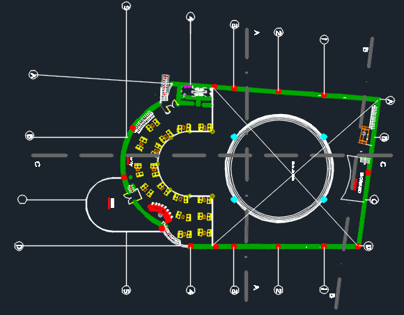 Nightclub Bar &amp; Disco 2D DWG Design Plan for AutoCAD • Designs CAD