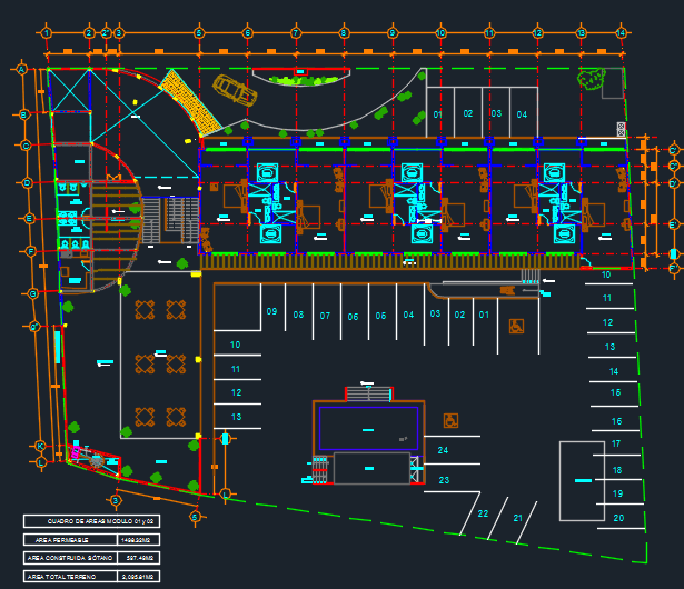 Hotel in the City 2D DWG Design Plan for AutoCAD • Designs CAD