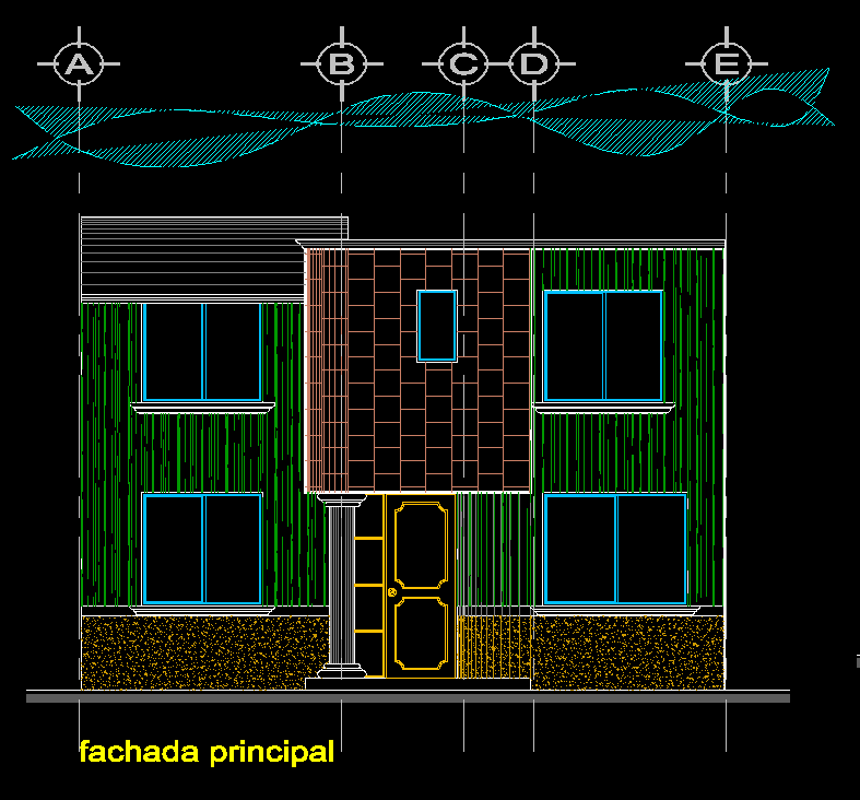 autocad 2d house dwg file free download