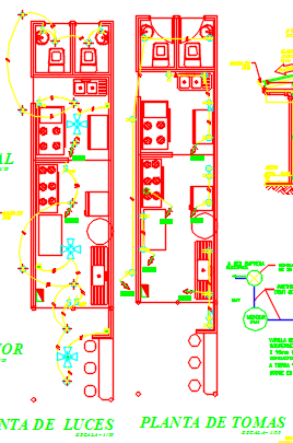 Kitchen Of A Restaurant With Floor Plans 2D DWG Design ...