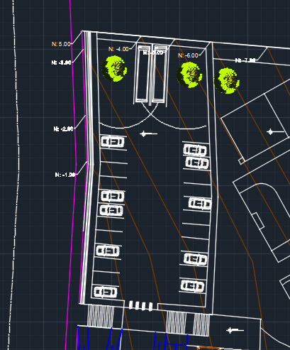 Tourist Center With Pool And Green Areas 2D DWG Design Plan for AutoCAD ...