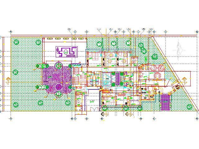 Infantile Day Care Center, Nursery Home 2D DWG Plan for AutoCAD