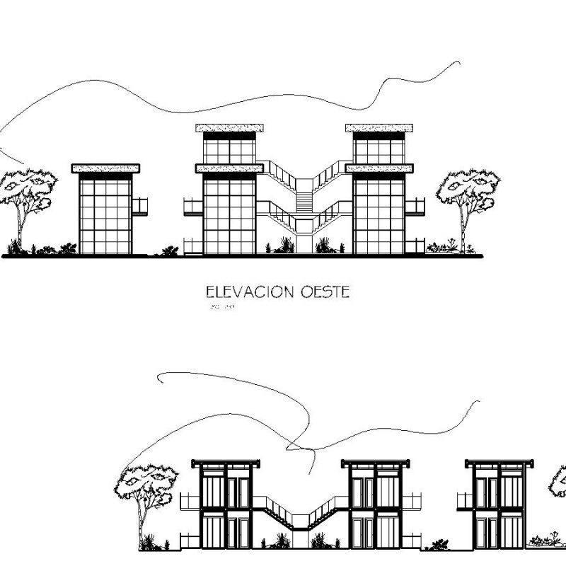 Three Star Hotel Hotel Lodge 2d Dwg Plan For Autocad • Designs Cad