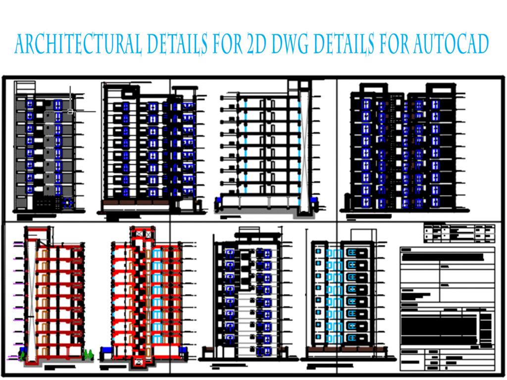 Architectural Details For 2D DWG Details For AutoCAD