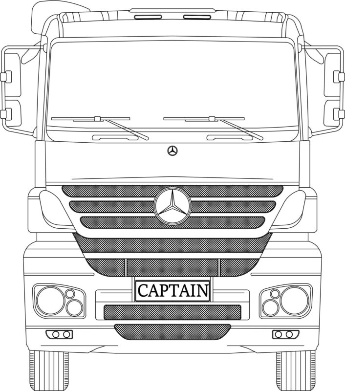 Mercedes Axor Truck Dwg Block for Autocad