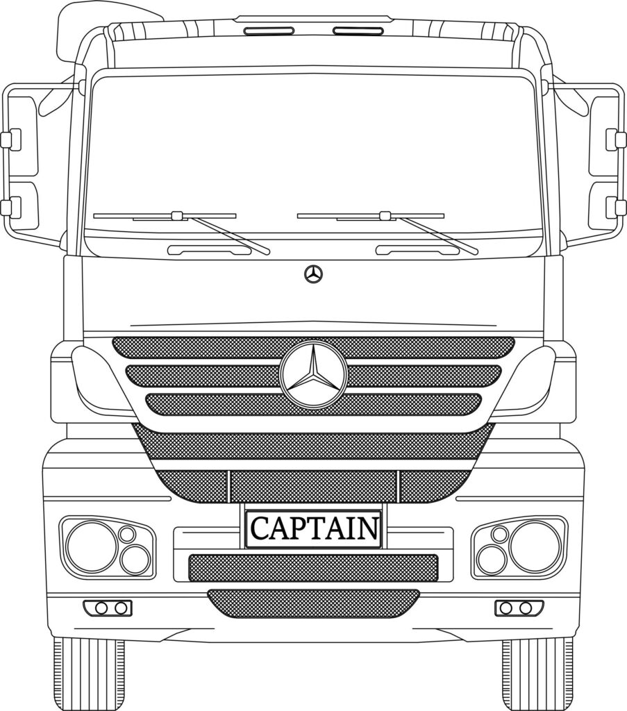Mercedes Axor Truck Dwg Block for Autocad