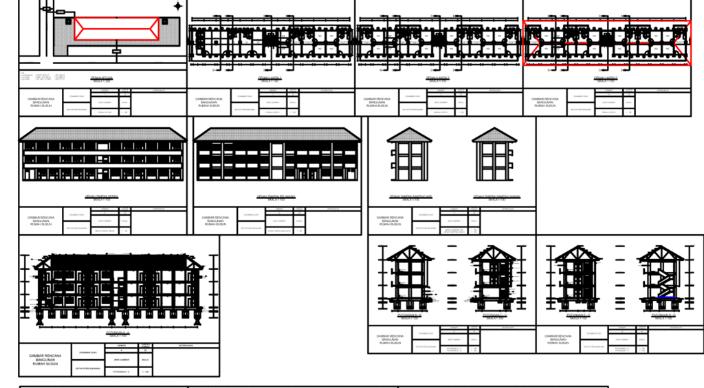Simple Flats ( Apartments ) for Narrow Land Rumah Susun Sederhana