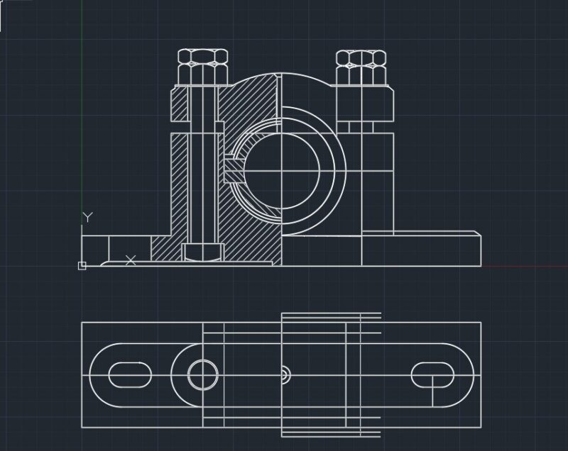 A 2D Design of a Plumber Block