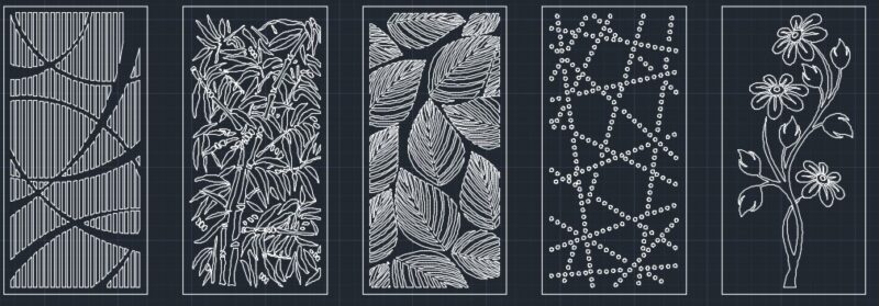 Design for Main Doors & Windows in Kitchen CNC DWG