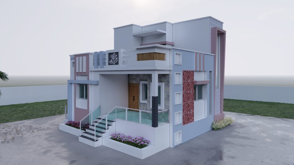 3D House Plan SKP
