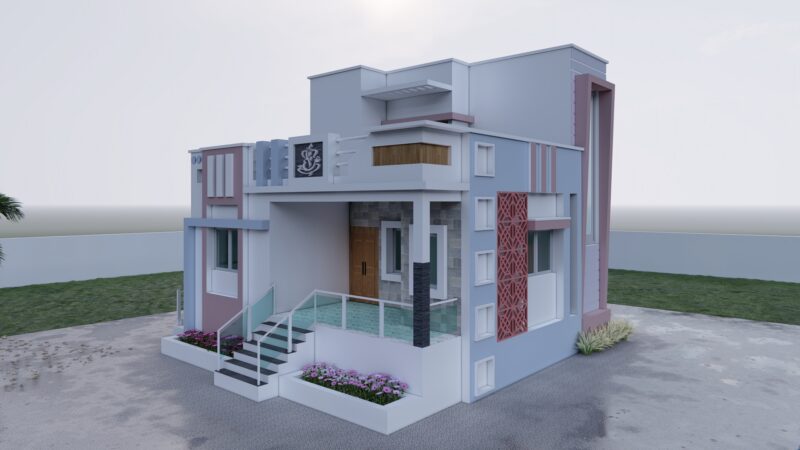 3D House Plan SKP