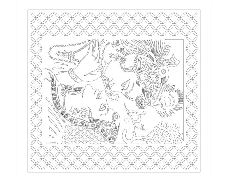 Radha krishna for CNC cut