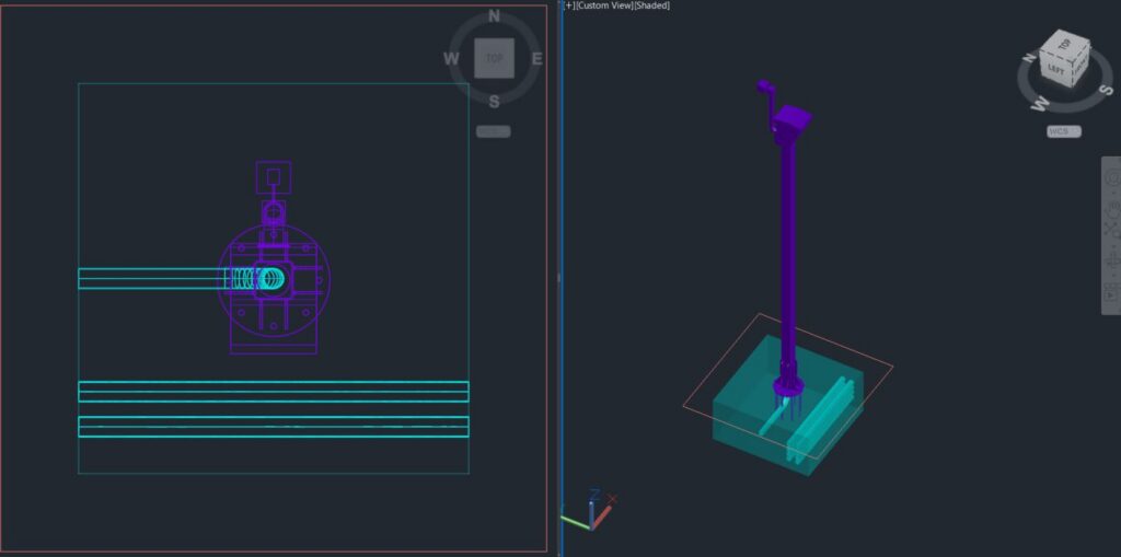 3D Model Cad drawing Block For cctv