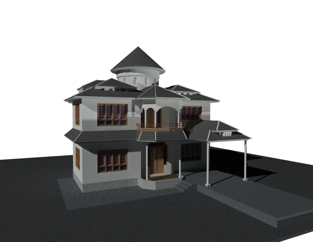 House 3D Model DWG For Autocad