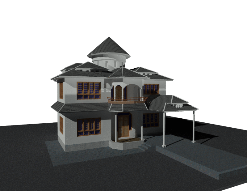 House 3D Model DWG For Autocad