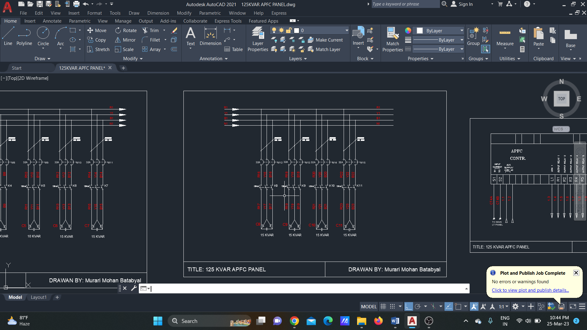 125 A KVAR APFC Panel Circuit Diagram • Designs CAD