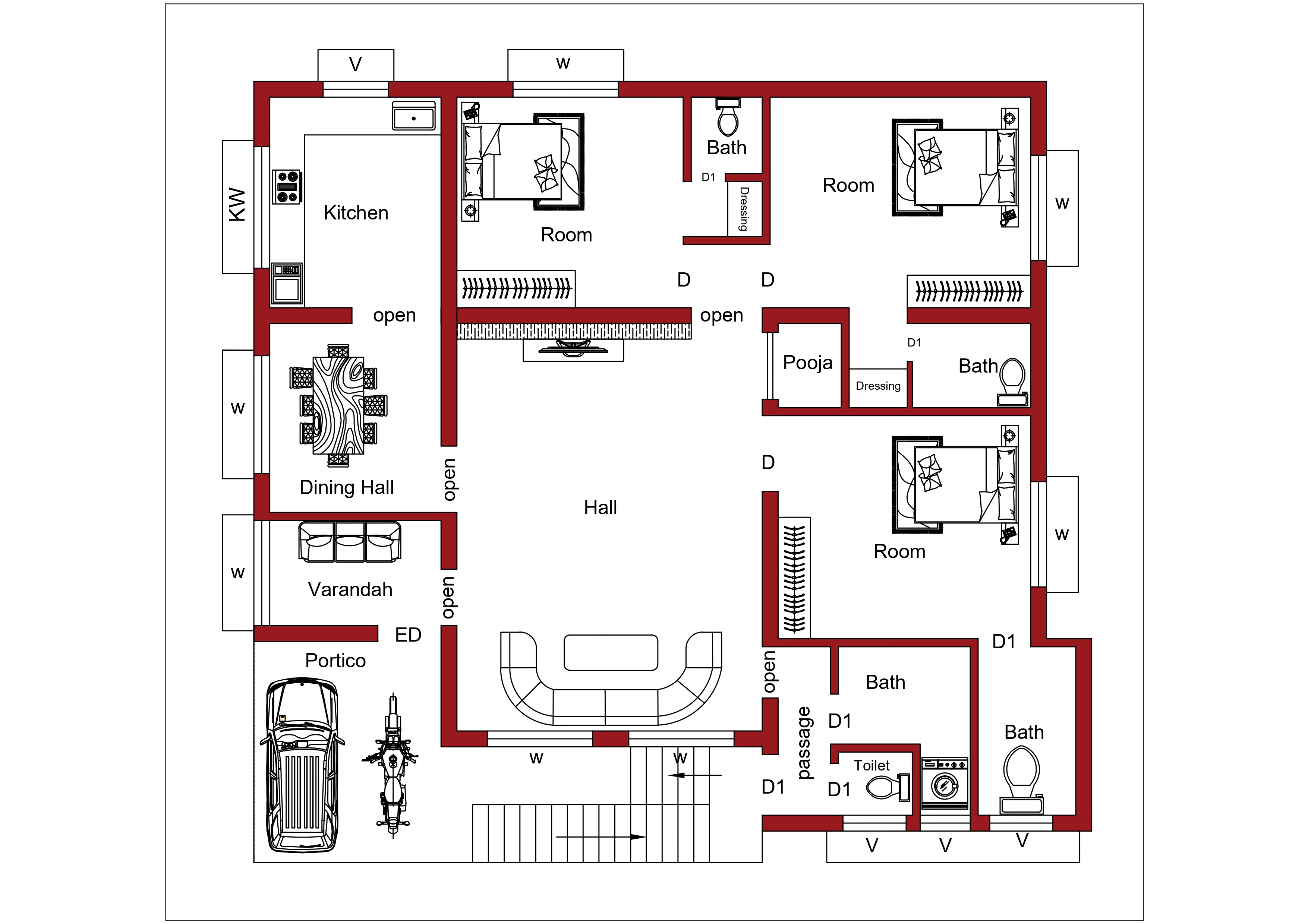 Residential Plan • Designs Cad