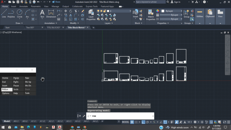 Easy to use Title Block for any CAD drawing project