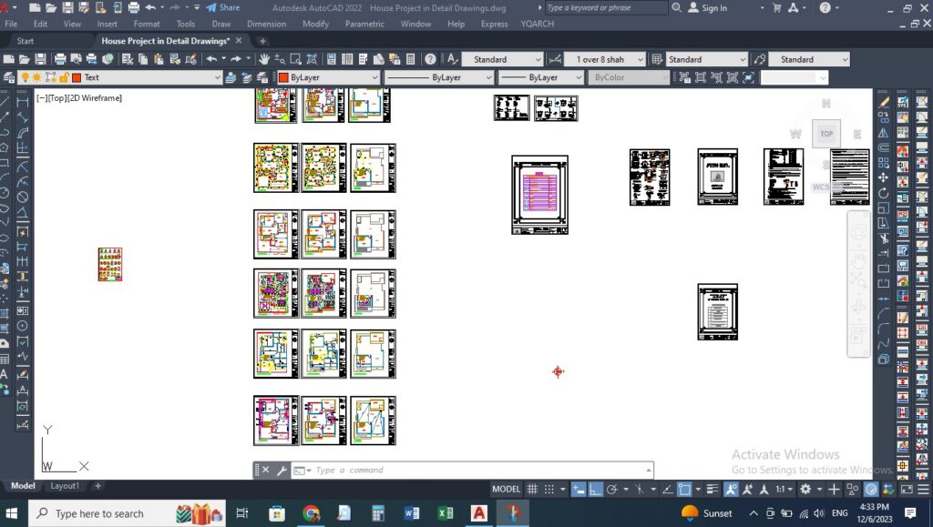Residential Project in Detail Drawings