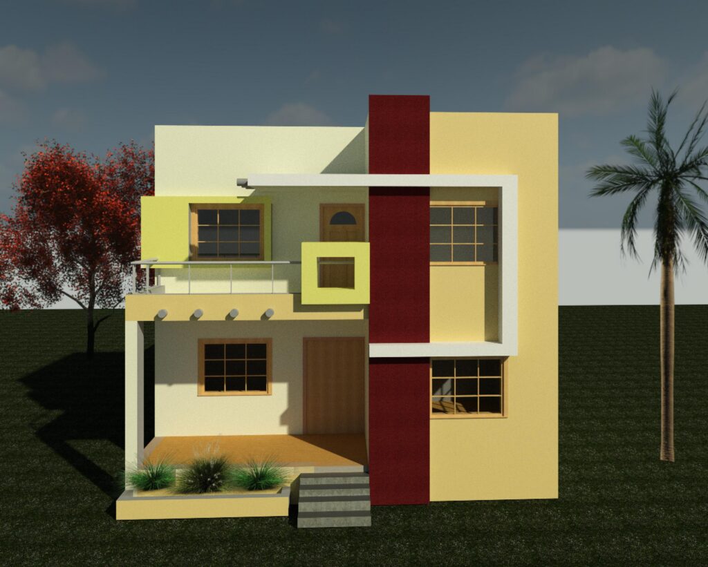 Row house plan
