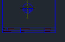 A4 CAD Drawing Sheet with Title Block and Centerlines