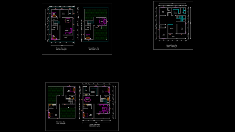 Residential Floor Plan with Kitchen and Bathroom Fixtures in indian Context